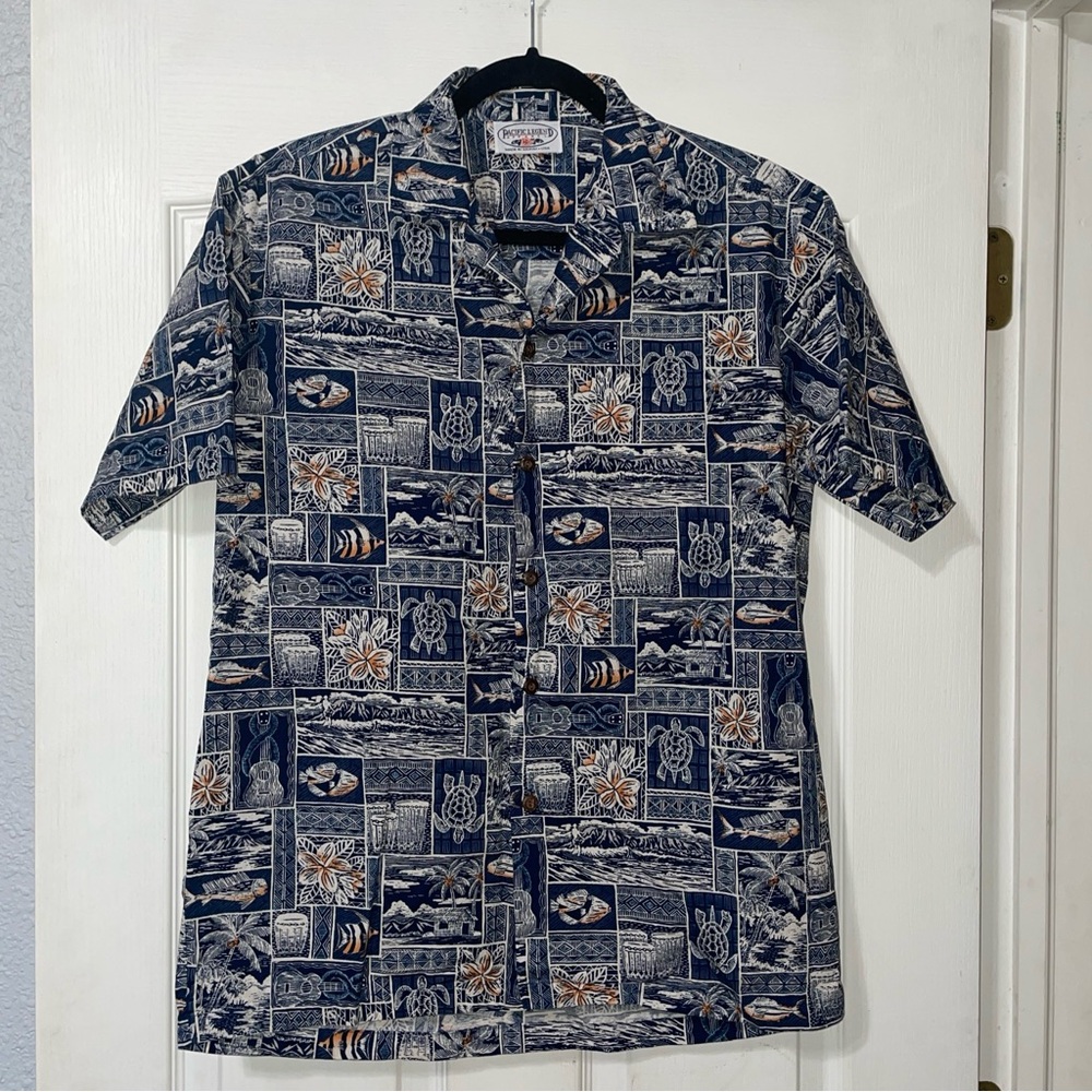 Pacific Legend Hawaiian Button Down Shirt